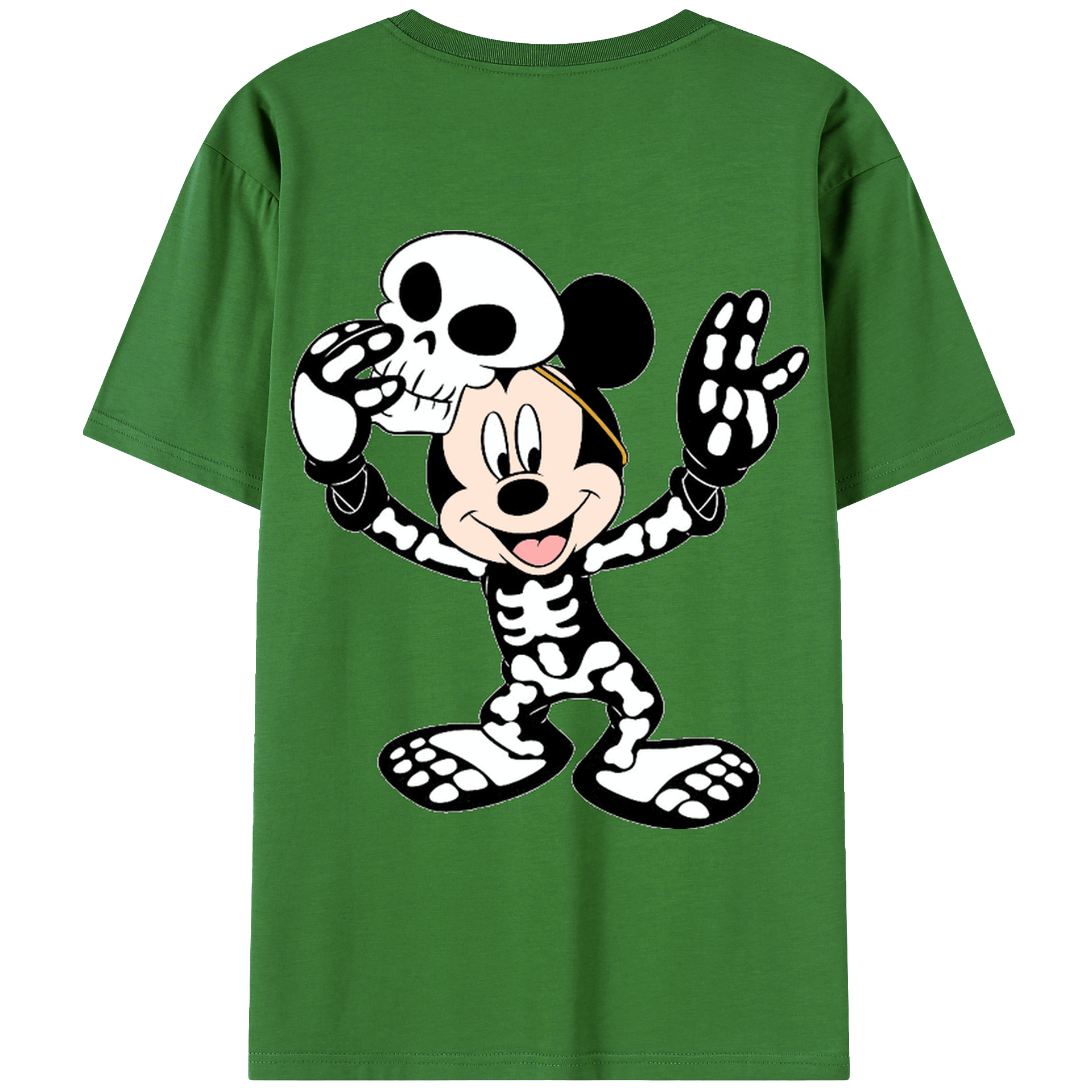 （画像用） ミッキーマウス Mickey Mouse レディース半袖Tシャツ(バックプリント)